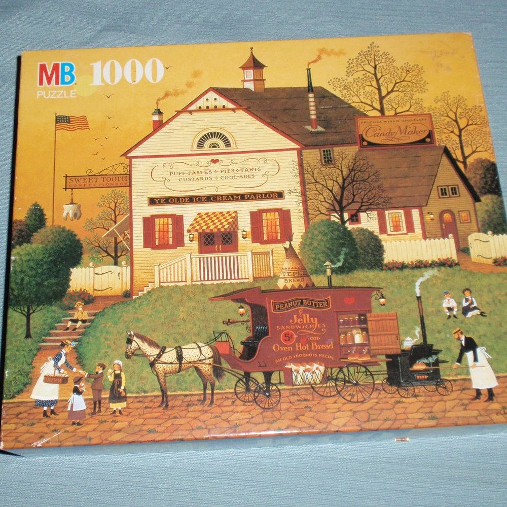 MB Charles Wysocki Puzzle Sugar and Spice Americana 1000pc Jigsaw